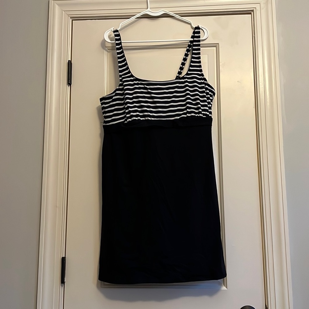 Lands End Swim Dresskini Top